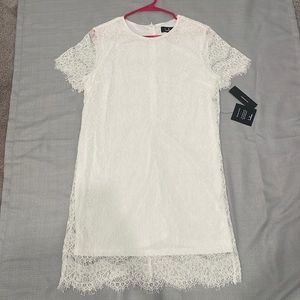 Lulus white lace dress